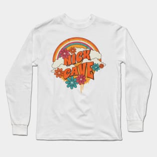 Retro Rainbow - Nick Cave Long Sleeve T-Shirt